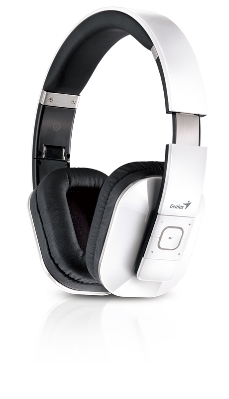 Genius HS-970BT Over Ear Wireless Headset, White